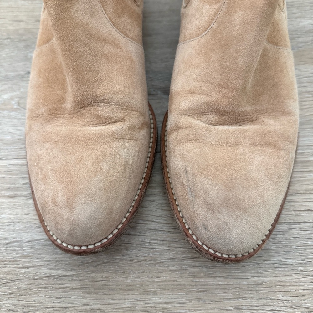Jenni Kayne Suede Chelsea Ankle Boots in Light Brown 36 - Picture 2 of 6